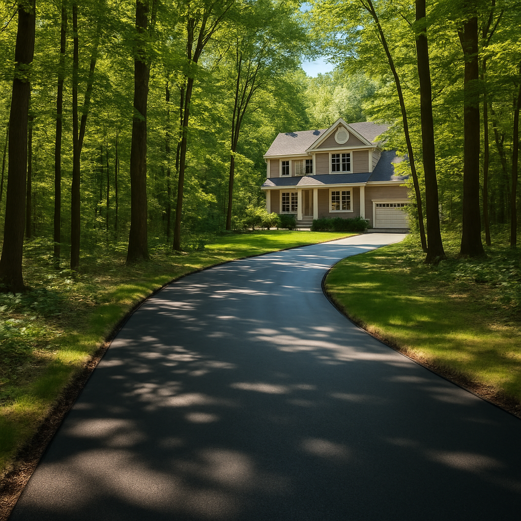 Wooded Property Driveway